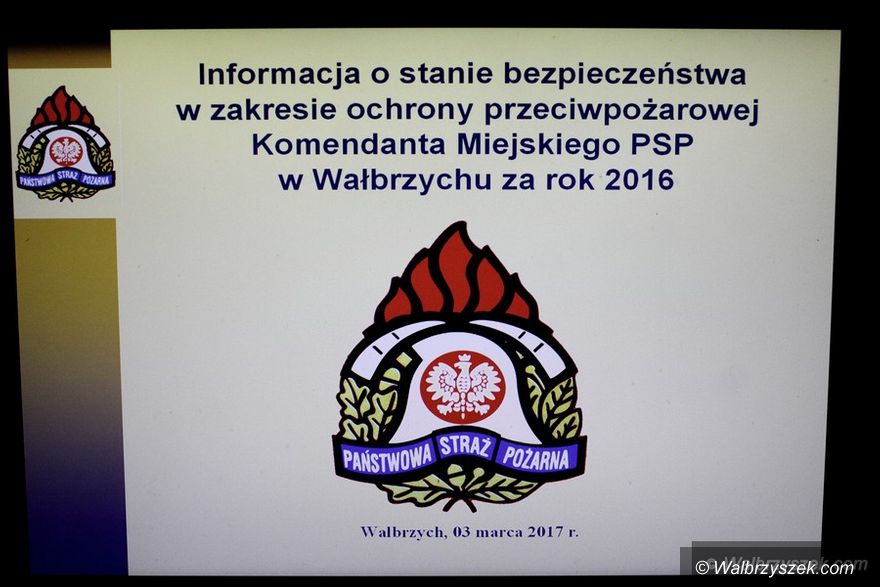 Wałbrzych: Strażacy podsumowali rok 2016