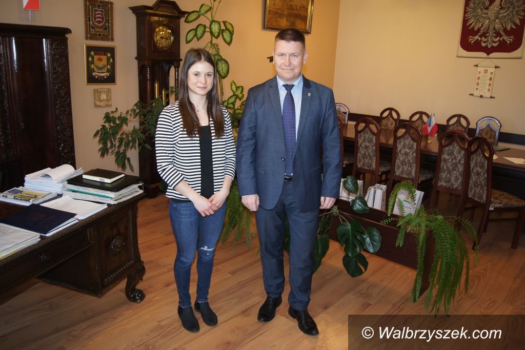 REGION, Mieroszów: Burmistrz gościł brązową medalistkę