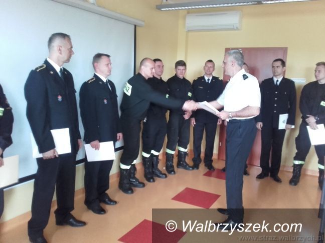 Wałbrzych: Kolejne awanse zawodowe wałbrzyskich strażaków