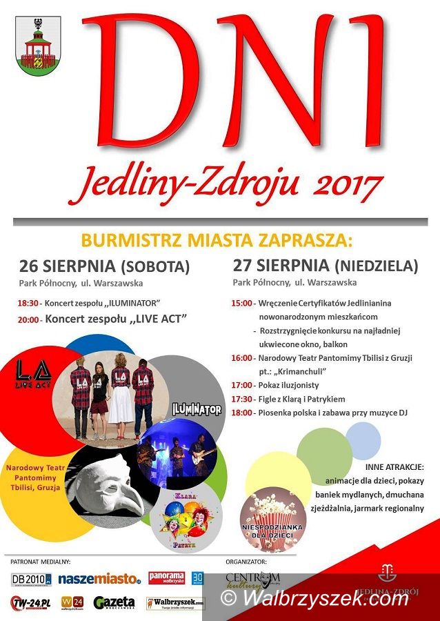 REGION, Jedlina-Zdrój: W weekend czekają nas Dni Jedliny–Zdroju