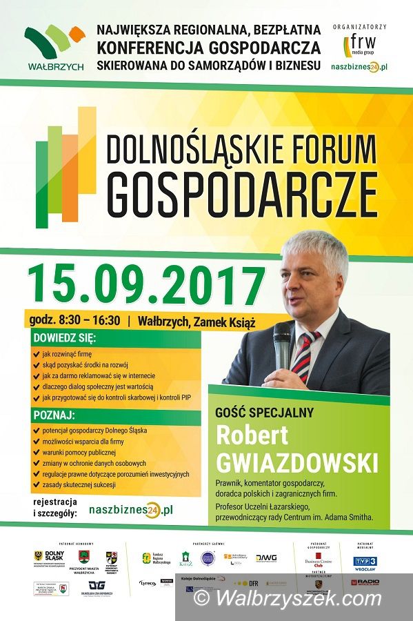 Wałbrzych: Największa bezpłatna konferencja gospodarcza w Zamku Książ