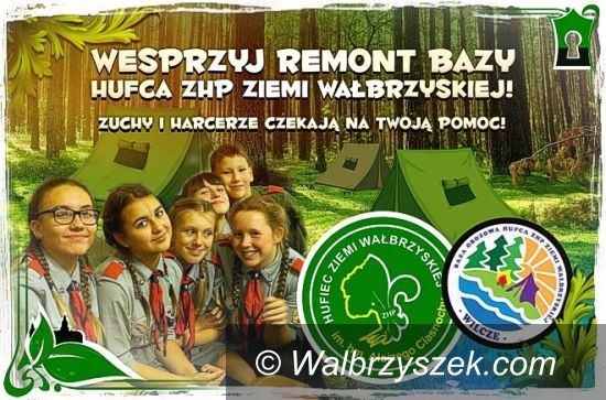 Wałbrzych: Baza obozowa Hufca ZHP Ziemi Wałbrzyskiej czeka na remont