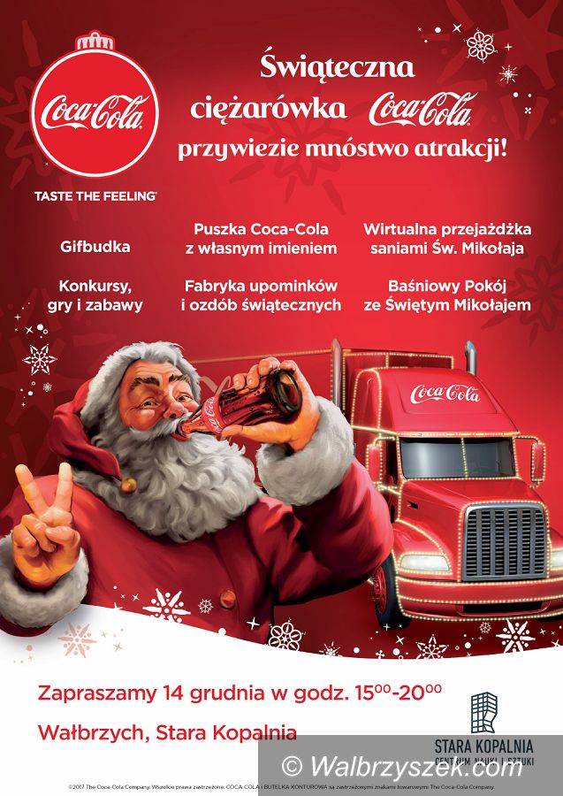 Wałbrzych: Wałbrzych na świątecznej trasie ciężarówek Coca Cola