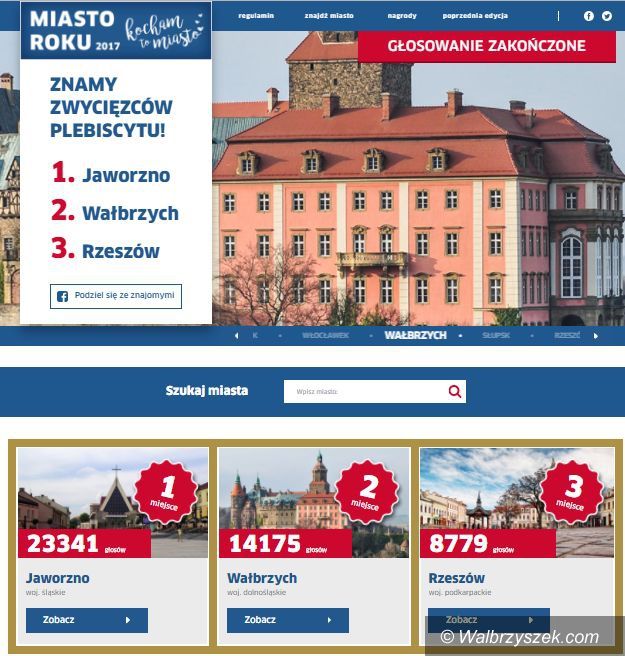 Wałbrzych: Wałbrzych na 2. miejscu w Polsce