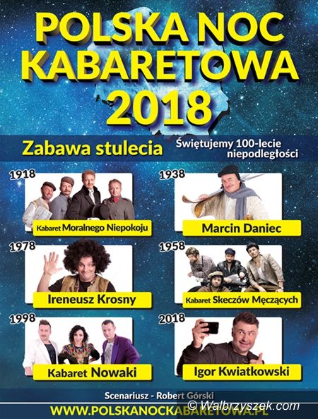 Wałbrzych: Polska Noc Kabaretowa ponownie zawita do Wałbrzycha