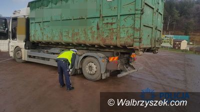 Wałbrzych/Jedlina-Zdrój: Nietrzeźwy kierowca niesprawnego samochodu ciężarowego zatrzymany