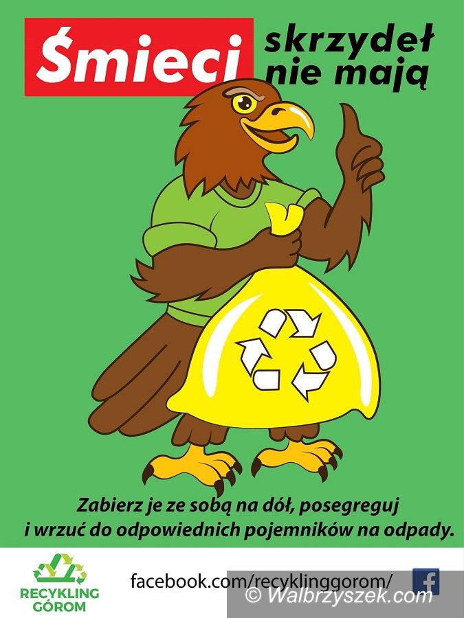 REGION, Andrzejówka: „Śmieci skrzydeł nie mają” – orzeł ekolog zaczyna w Andrzejówce ogólnopolską akcję!