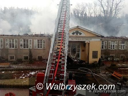 REGION, Szczawno-Zdrój: Straty związane z pożarem Zakładu Przyrodoleczniczego sięgają kilkudziesięciu milionów złotych