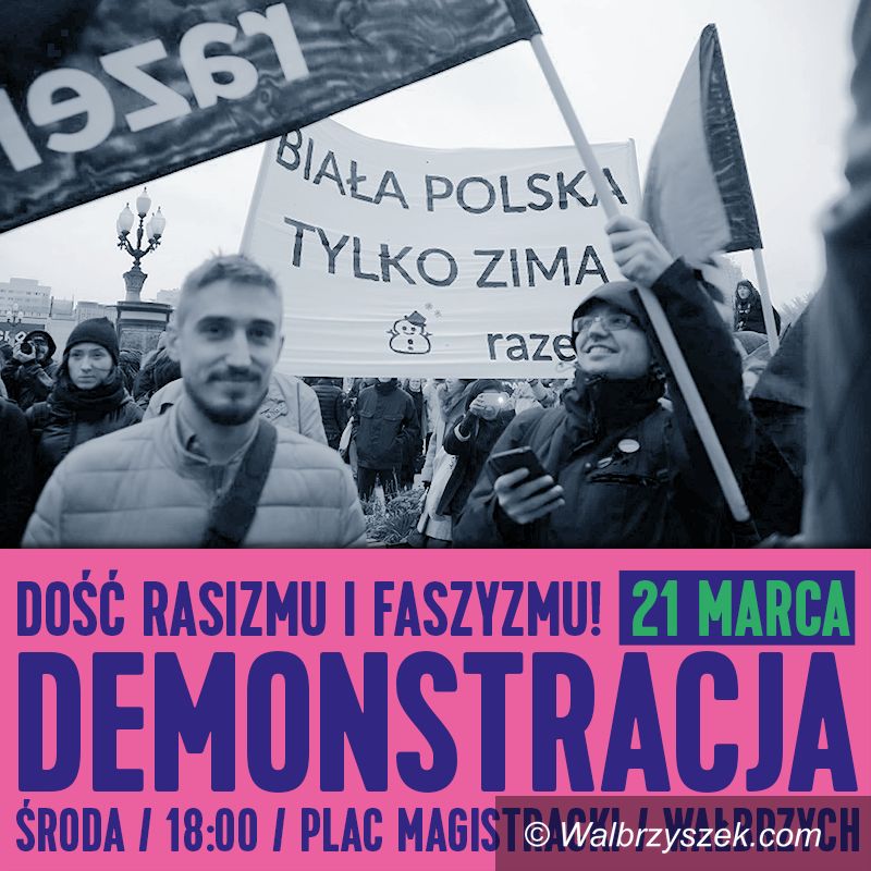 Wałbrzych: Demonstracja przeciwko rasizmowi i faszyzmowi odbędzie się w środę w Wałbrzychu