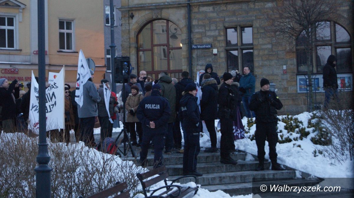 Wałbrzych: Manifestacja przeciwko rasizmowi wzbudziła emocje