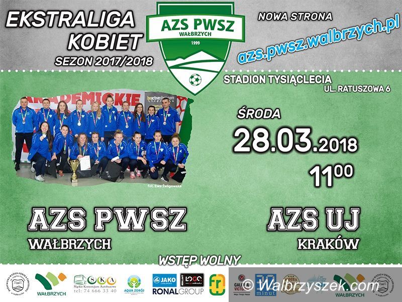 Wałbrzych: Ekstraliga piłkarska kobiet: Czas na starcie z Krakowem