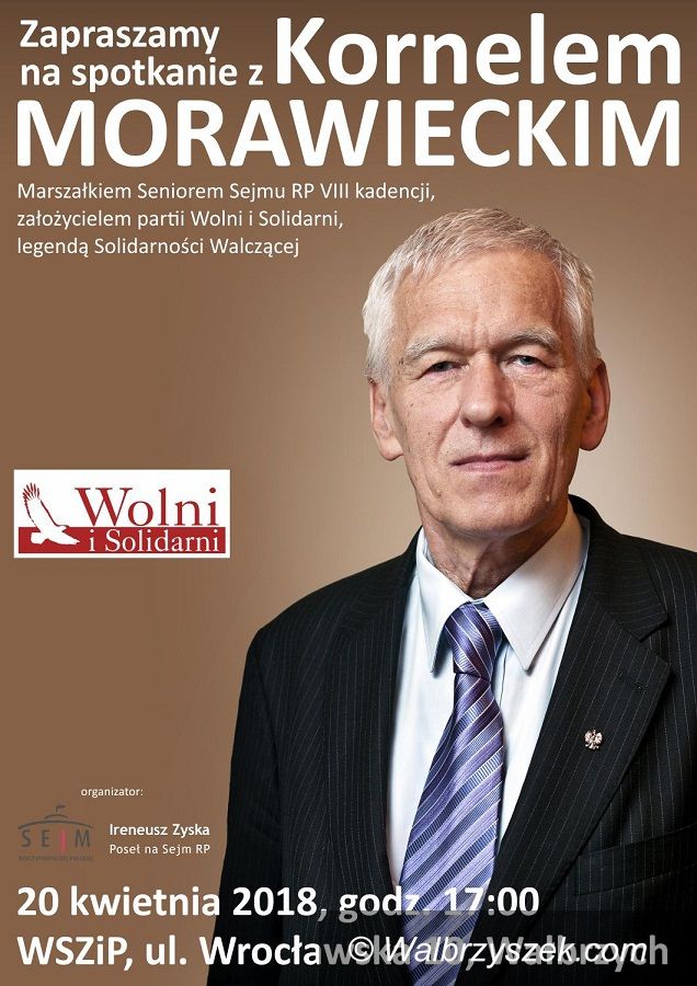 Wałbrzych: Kornel Morawiecki przyjedzie do Wałbrzycha