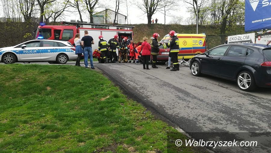 Wałbrzych: Wypadek na ulicy Wrocławskiej