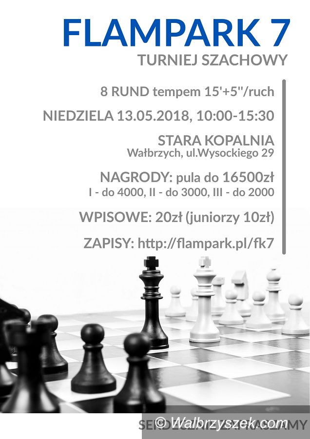 Wałbrzych: Zapraszamy na siódmy turniej szachowy w formule FLAMPARK