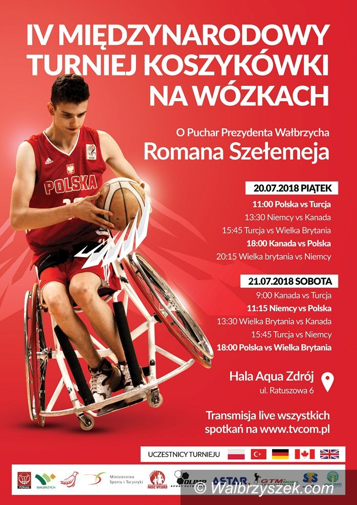 Wałbrzych: Międzynarodowy turniej koszykówki na wózkach odbędzie się w Wałbrzychu