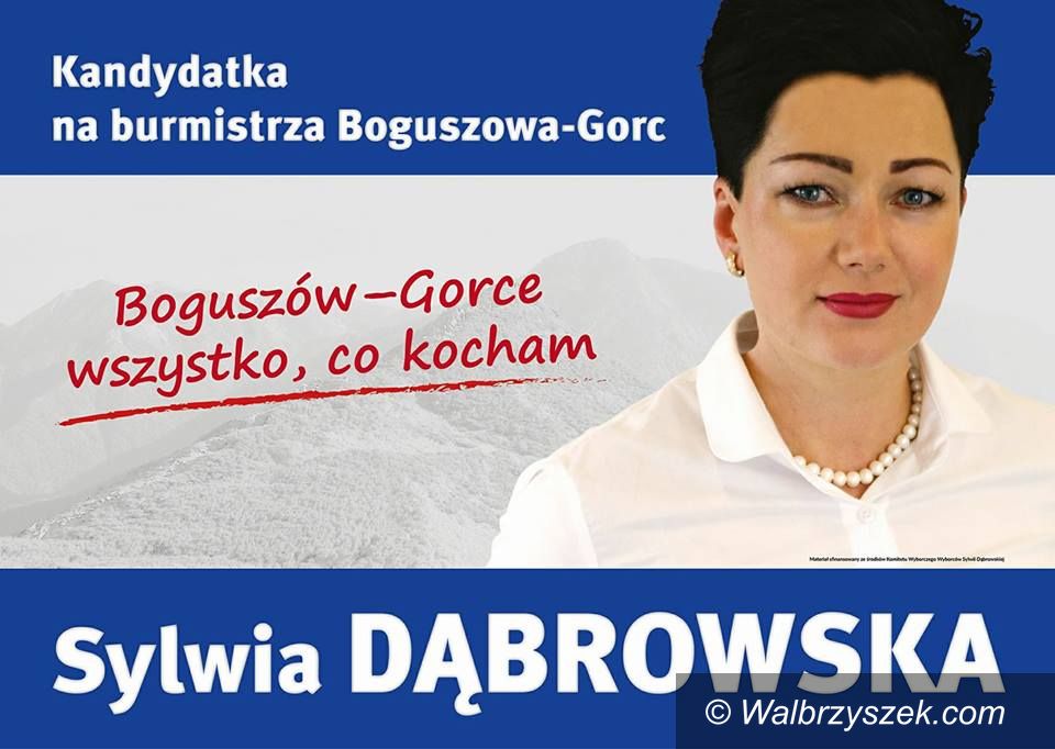 REGION, Boguszów-Gorce: Sylwia Dąbrowska będzie ubiegać się o fotel burmistrza Boguszowa–Gorc