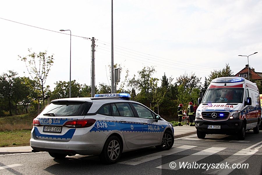 Wałbrzych: Wypadek na ulicy Gagarina
