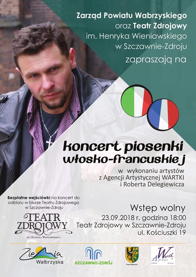 REGION, Szczawno-Zdrój: Piosenka włosko–francuska zagości w Teatrze Zdrojowym