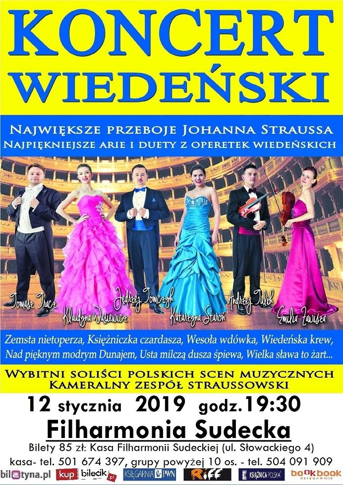 Wałbrzych:  Do wygrania 5 podwójnych wejściówek na Koncert Wiedeński w wałbrzyskiej Filharmonii