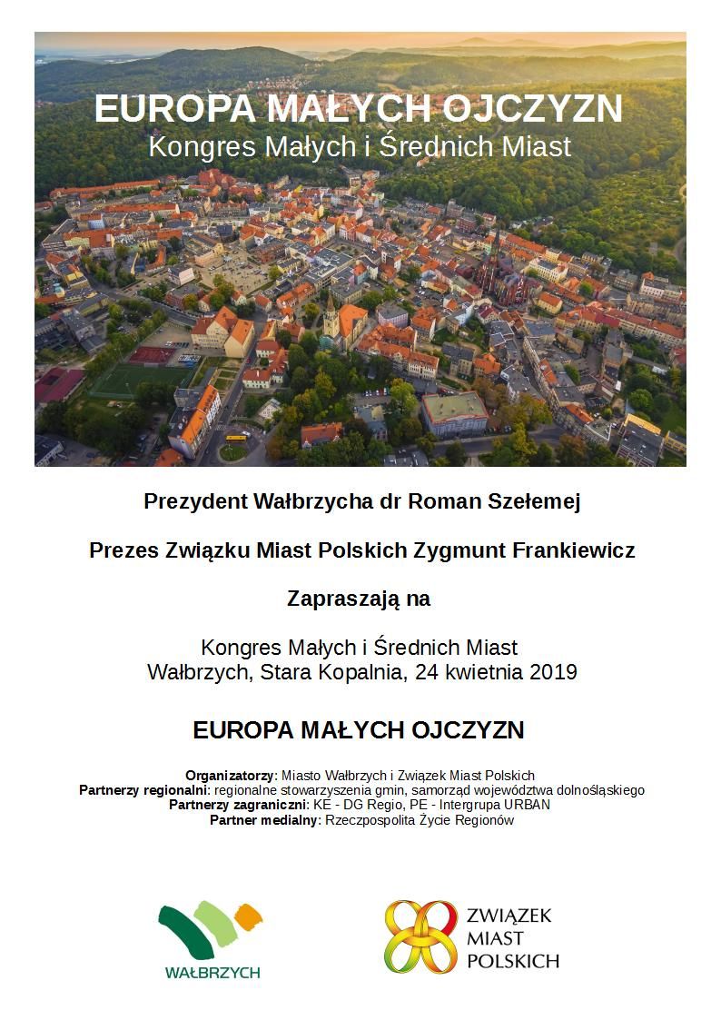Wałbrzych: Kongres małych i średnich miast odbędzie się w Wałbrzychu