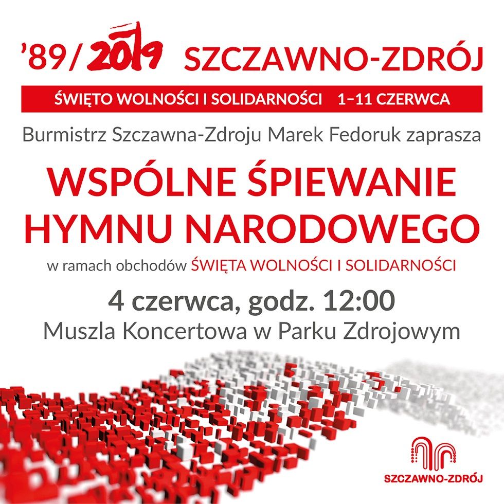 REGION, Szczawno-Zdrój: Wspólne śpiewanie hymnu i Kawa Wolności w Szczawnie–Zdroju