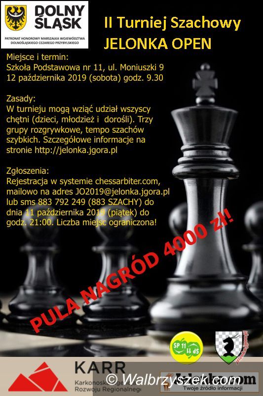 Jelenia Góra: Powalczą szachiści, w puli aż 4000 zł!