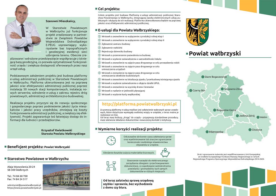 powiat wałbrzyski: E–usługi dostępne w Starostwie Powiatowym w Wałbrzychu