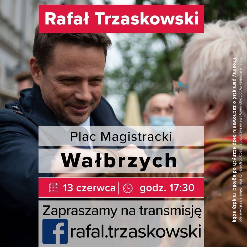 Wałbrzych: Trzaskowski odwiedzi Wałbrzych