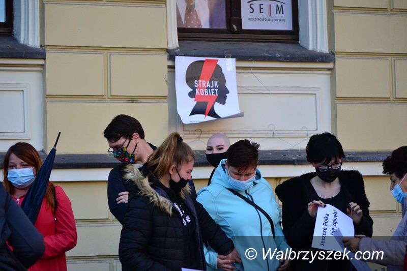 Wałbrzych: Kobiety protestowały