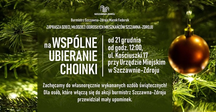 REGION, Szczawno-Zdrój: Przyozdobią choinkę