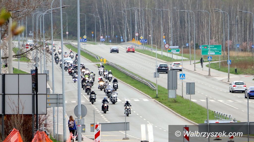 Wałbrzych/Szczawno-Zdrój: Przejazd motocyklistów
