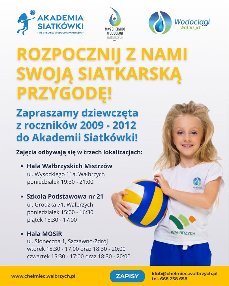 Wałbrzych/Szczawno-Zdrój: Dołącz do Akademii Siatkówki