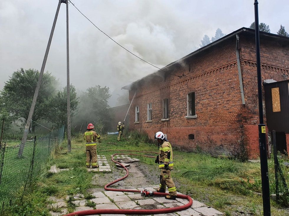 REGION, Boguszów-Gorce: Pożar pustostanu