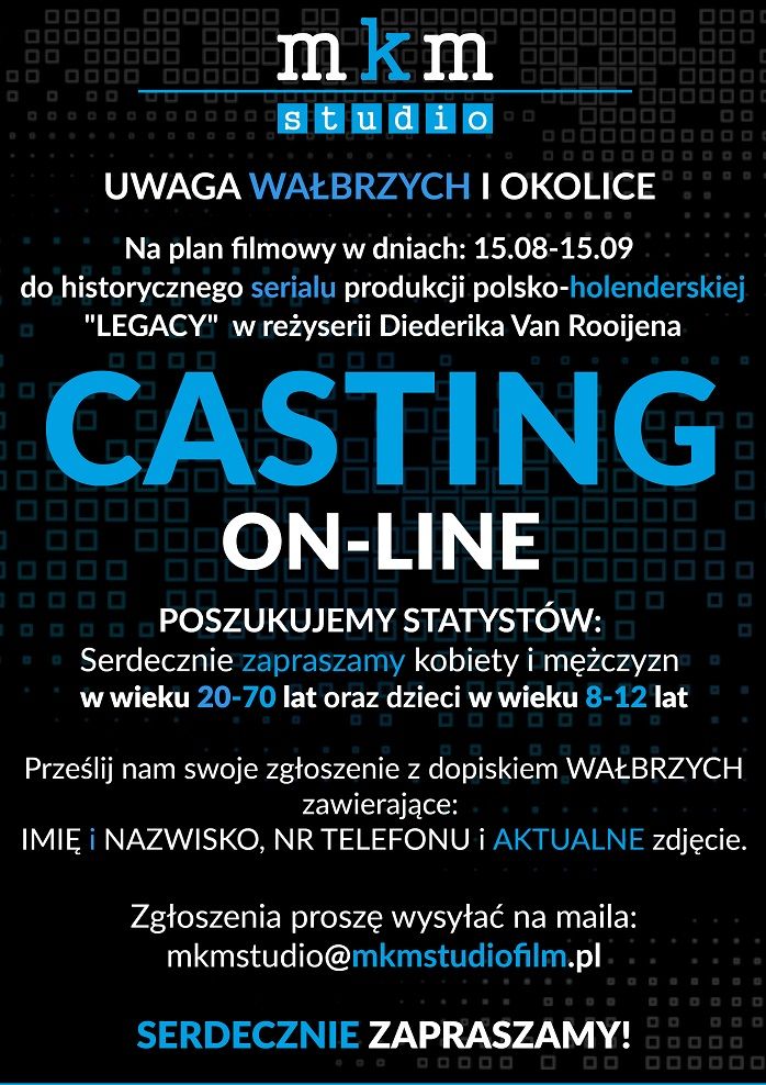 Wałbrzych/REGION: Casting do filmu