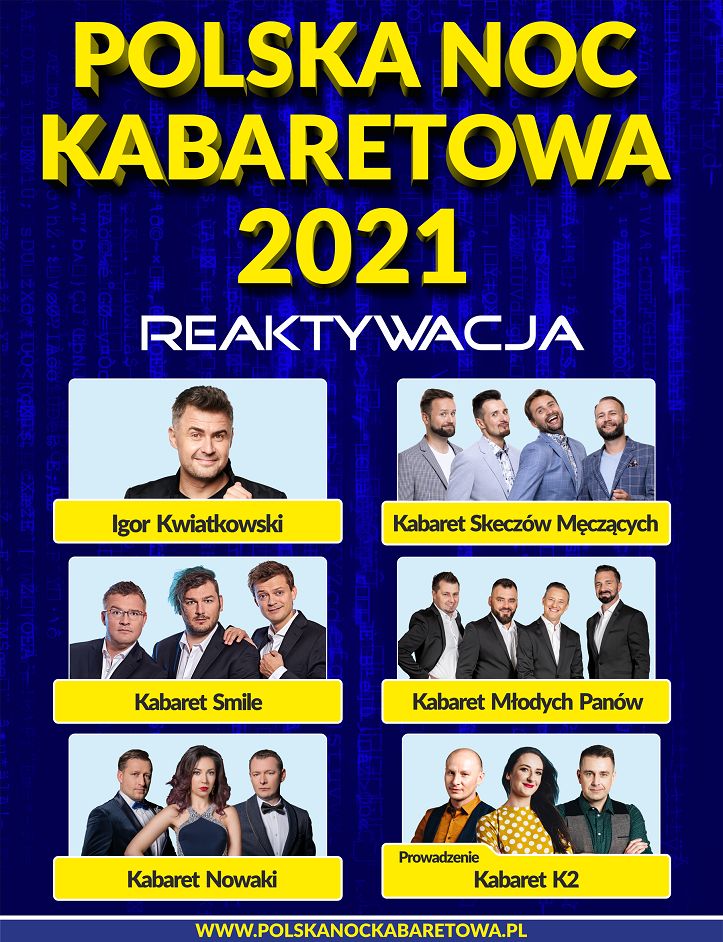 Wałbrzych: Polska Noc Kabaretowa 2021 – Reaktywacja