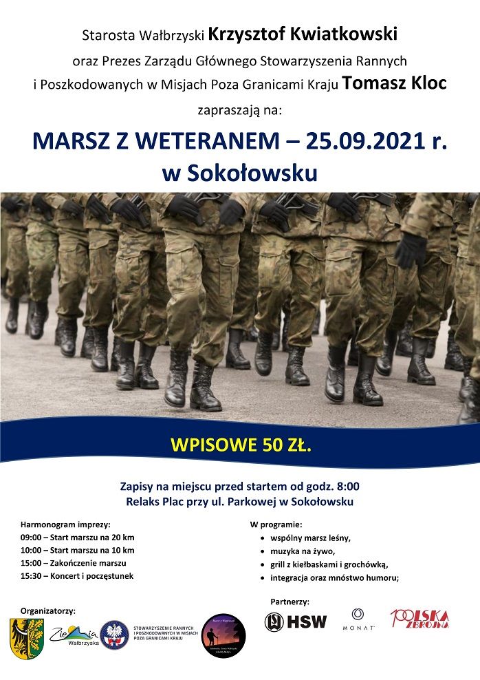 REGION, Sokołowsko: Marsz weteranów