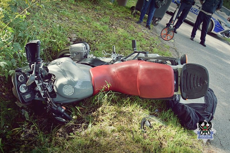 REGION, Jedlina-Zdrój: Poszkodowany motocyklista