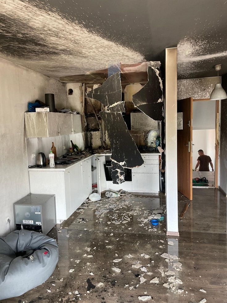 REGION, Czarny Bór: Pożar mieszkania