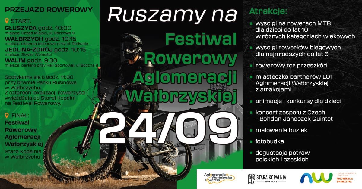 Wałbrzych/REGION: Jutro Festiwal Rowerowy