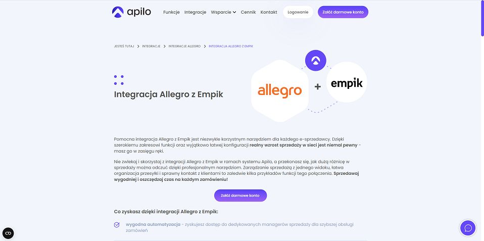 Wałbrzych/Kraj: Multi–Channel Retailing.  Integracja Allegro z Empik | Apilo