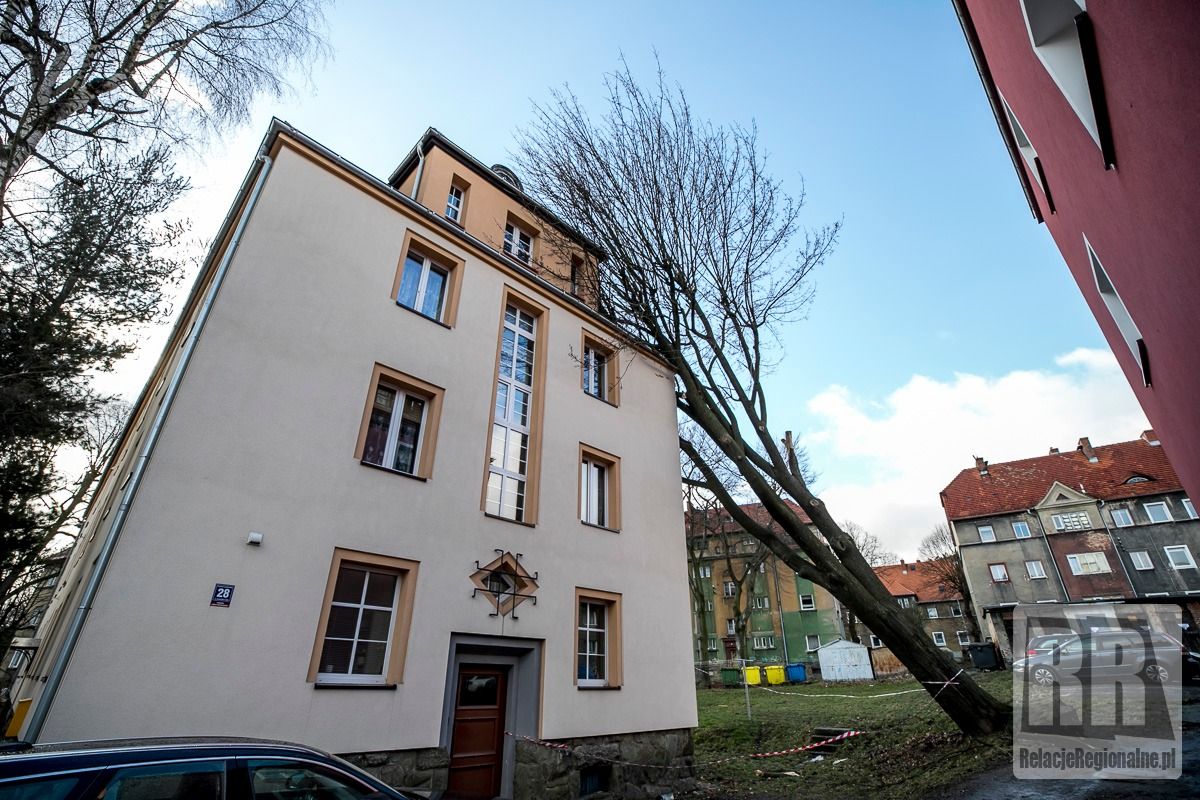 REGION, Kamienna Góra: Drzewo spadło na budynek