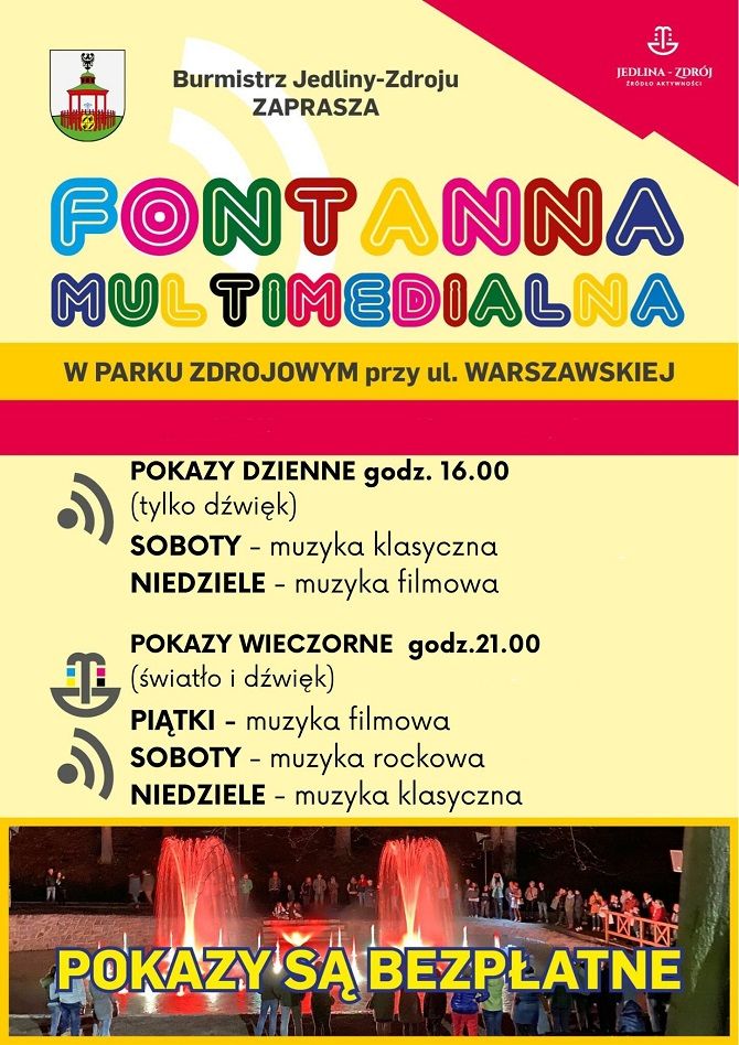 REGION, Jedlina-Zdrój: Multimedialna fontanna