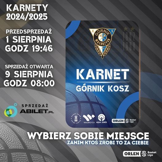 Wałbrzych: Są karnety na mecze koszykarzy