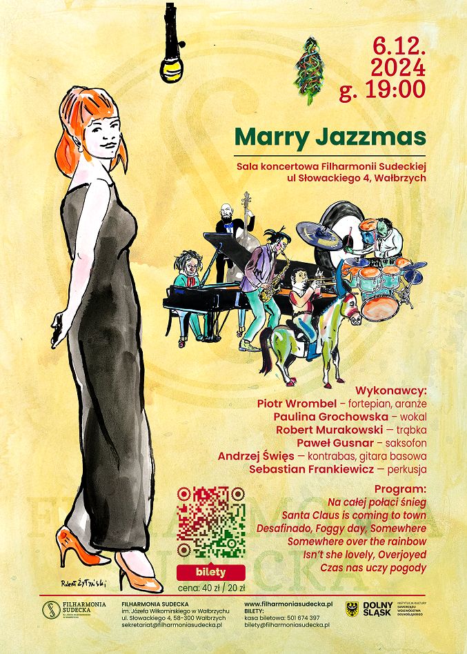 Wałbrzych: Merry Jazzmas – spędź Mikołajki w Filharmonii Sudeckiej!