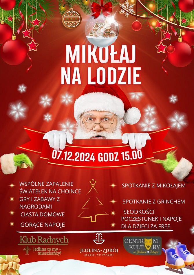 REGION, Jedlina-Zdrój: Mikołaj na lodzie