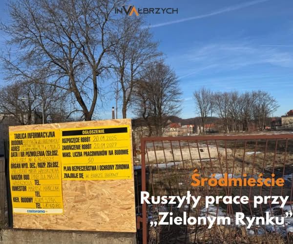 Wałbrzych: Ruszyły prace przy "Zielonym Rynku"