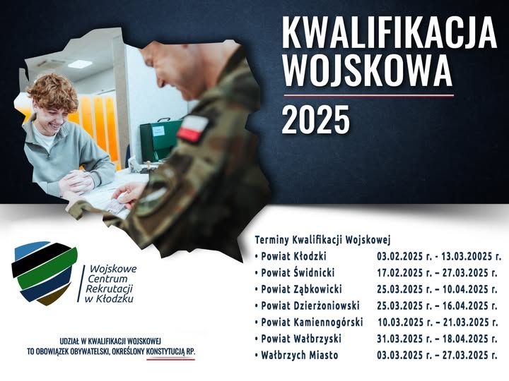 Wałbrzych: Czas na kwalifikację wojskową