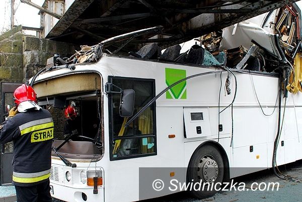 Świdnica: Ruszył proces kierowcy autobusu, który uderzył w wiadukt