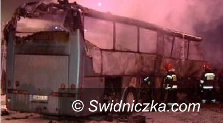 Wrocław/Świdnica: Tragedia we Wrocławiu; spłonął autobus świdnickiego PKS