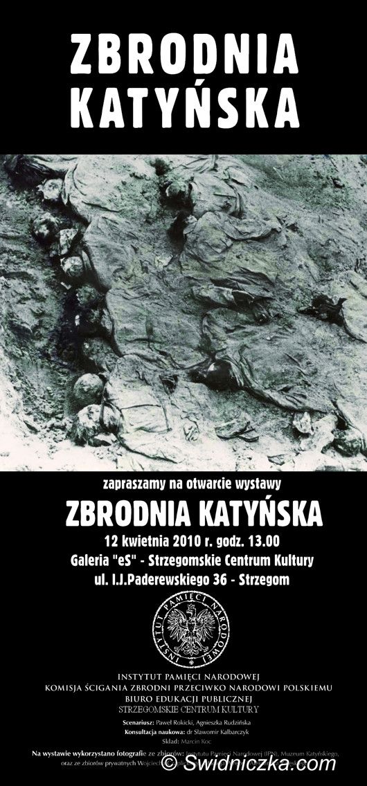 Region - Strzegom: Wystawa "Zbrodnia Katyńska" w Strzegomiu